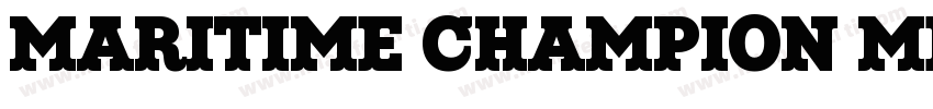 Maritime Champion Medium字体转换